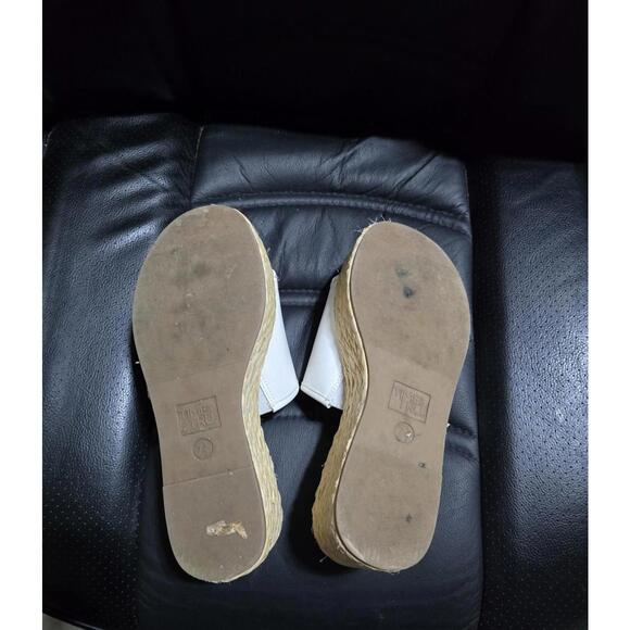 Time & Tru Raffia Platform Slide Sandal White Size 7-1/2 - Picture 8 of 8